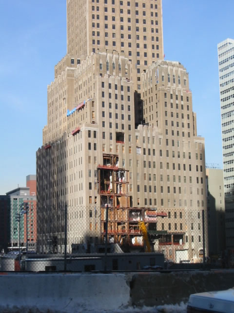 building next to WTC still under reconstruction