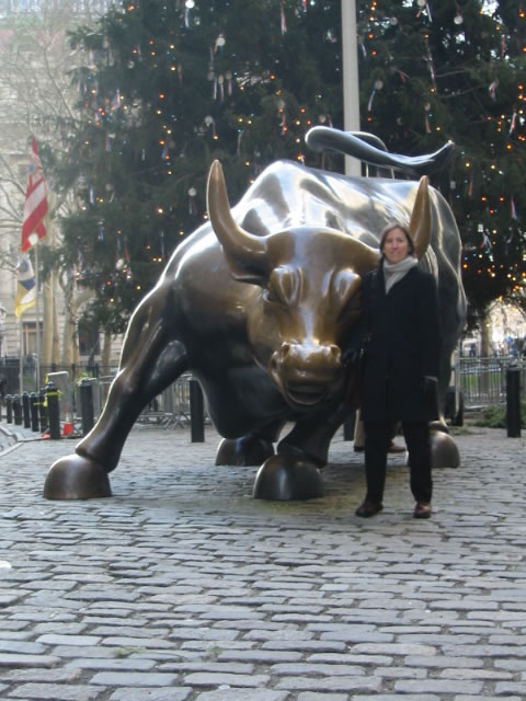Me next to the bull