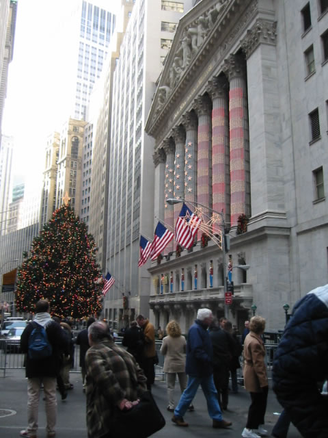 NY Stock Exchange (currently closed to visitors)
